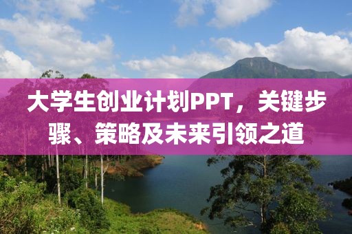 大学生创业计划PPT，关键步骤、策略及未来引领之道