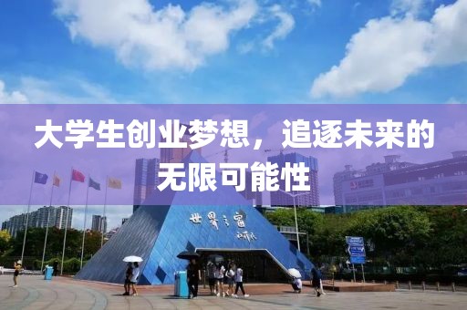 大学生创业梦想，追逐未来的无限可能性