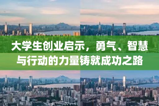 大学生创业启示，勇气、智慧与行动的力量铸就成功之路