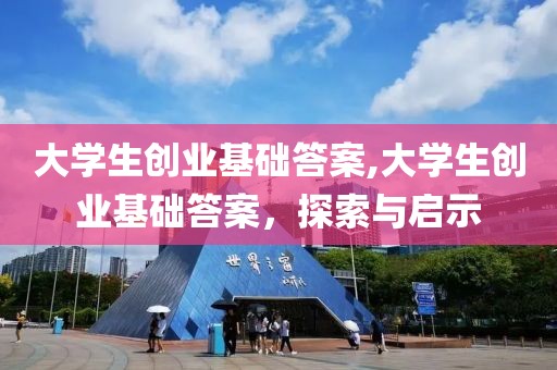 大学生创业基础答案,大学生创业基础答案，探索与启示