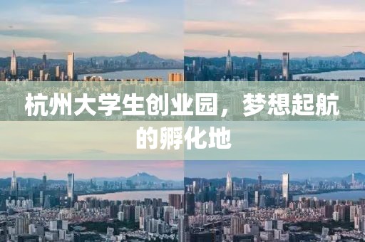 杭州大学生创业园，梦想起航的孵化地