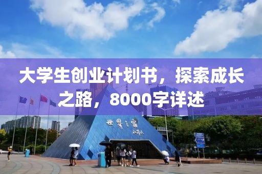 大学生创业计划书，探索成长之路，8000字详述