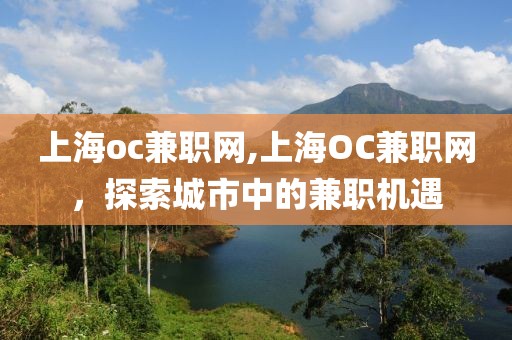 上海oc兼职网,上海OC兼职网，探索城市中的兼职机遇