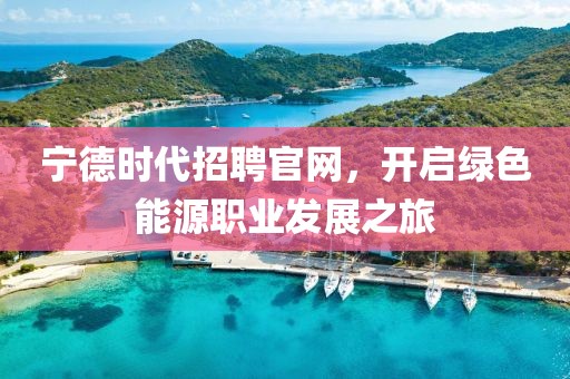 宁德时代招聘官网，开启绿色能源职业发展之旅