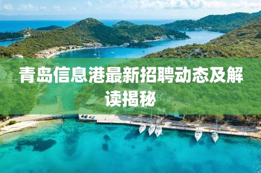 青岛信息港最新招聘动态及解读揭秘