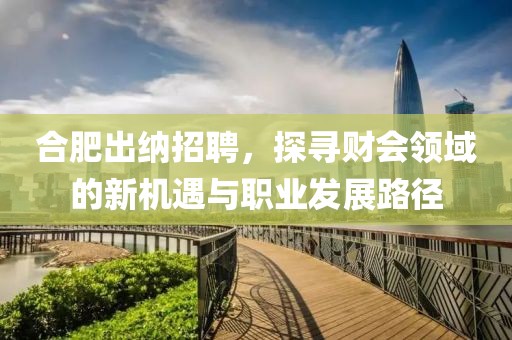 合肥出纳招聘，探寻财会领域的新机遇与职业发展路径