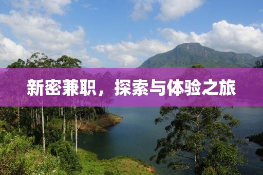 新密兼职，探索与体验之旅