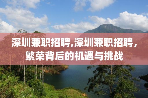 深圳兼职招聘,深圳兼职招聘，繁荣背后的机遇与挑战