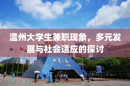 温州大学生兼职现象，多元发展与社会适应的探讨